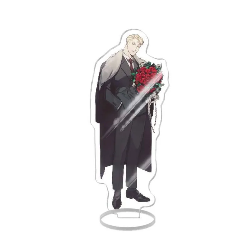 장미와 샴페인 한국 애니메이션 주변기기 Zheng Yiyuan 아크릴 스탠드 Collectible Desk Ornaments 크리 에이 티브 생일 선물 장난감