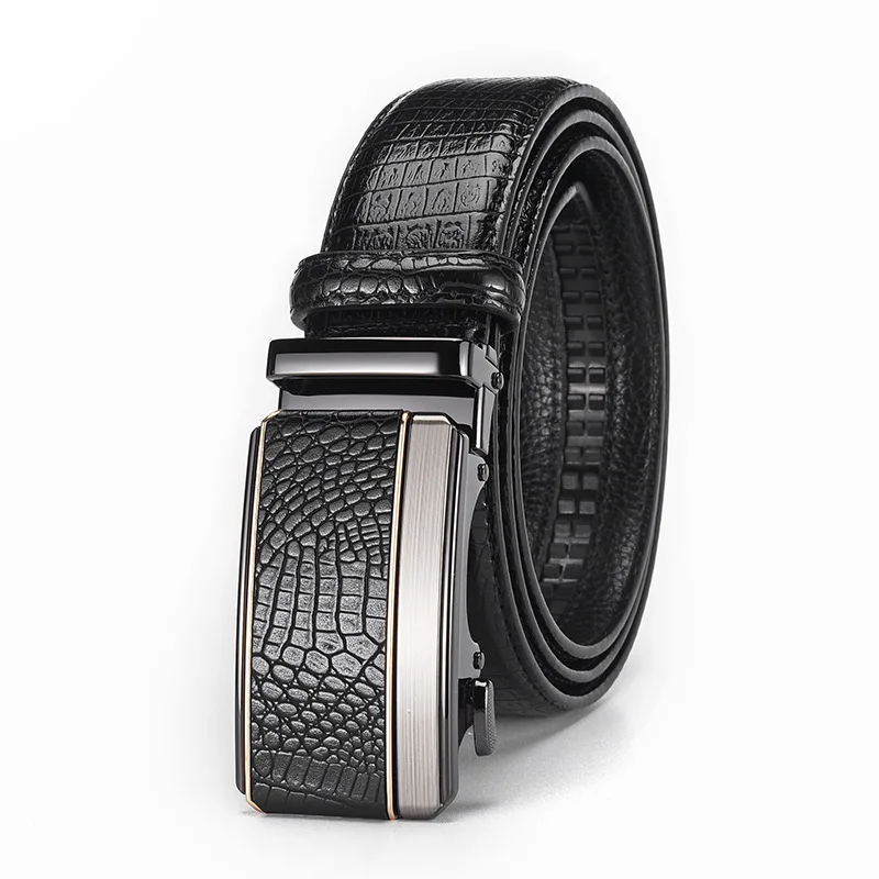 Мужской высококачественный ремень из сплава с автоматической пряжкой из сплава, модный поясной уплотнитель, трансграничный кожаный аксессуар