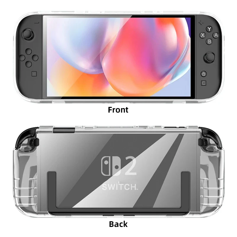 Transparent TPU Case for Switch 2 Case Soft Clear Cover for Switch 2 2025 Gaming Accessories Shockproof Anti-fall Shell image 6