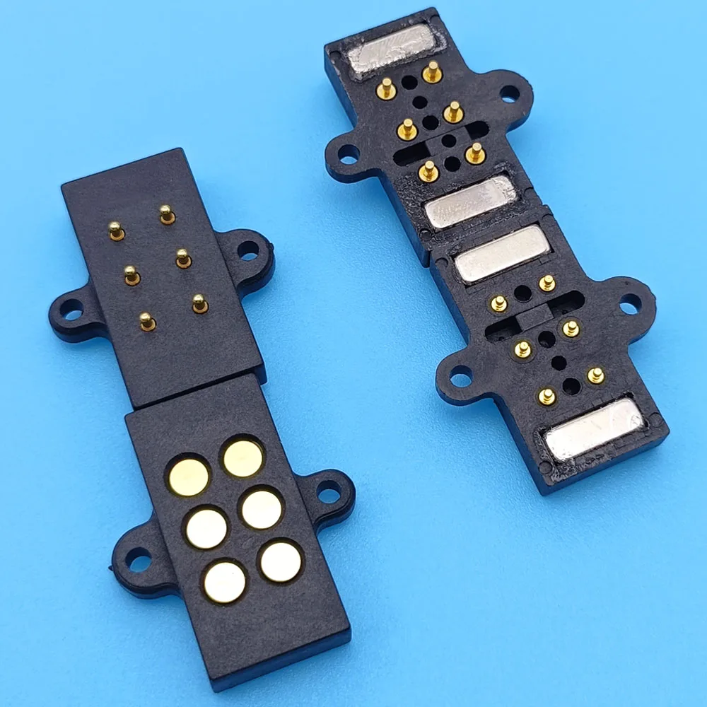 6Pin Magnetic suction type High Current Male Female Socket 6Pin Magnet to Suction Blind Plug Charging Connector