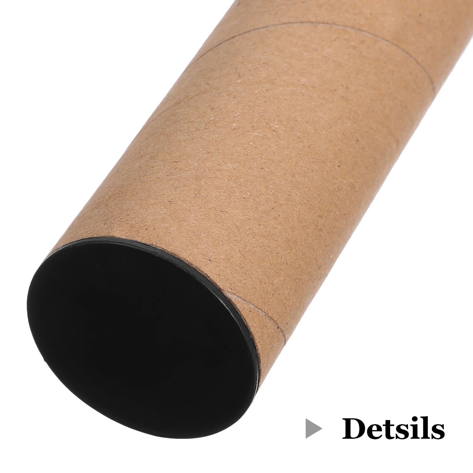 10 個の郵便チューブ クラフト紙郵送チューブ 40 センチメートル ポスター発送用アートワーク文書保管キャリア プラスチックエンドキャップ