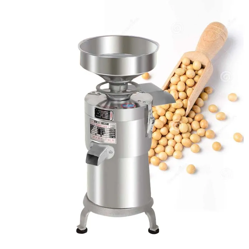 Commercial Fresh Ground Soybean Grinder, Automatic Slurry Residue Separation Tofu Maker Large Capacity High Power Grinding Wheel