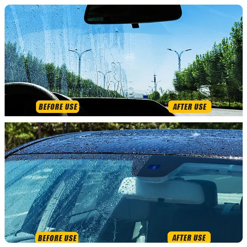Car Glass Oil Remover AIVC Windshield Coating Agent Waterproof Rainproof Automobile Glass Oil Film Cleaner Polish Car Detailing