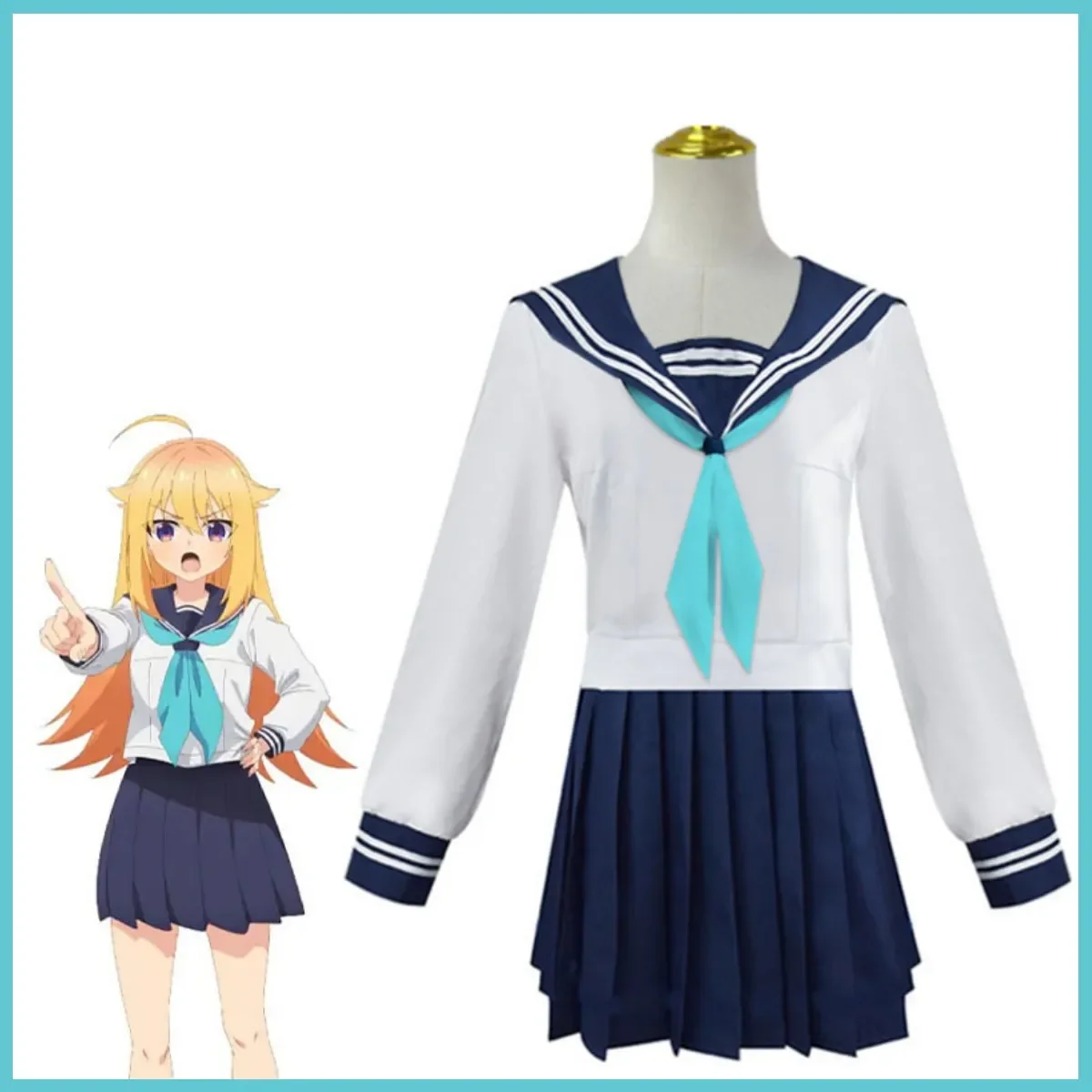 20240 New Anime Shikanoko Noko Koshi Torako Cosplay Costume Japan South Korea JK School Uniforms Skirt Woman Lovely Sailor Suit