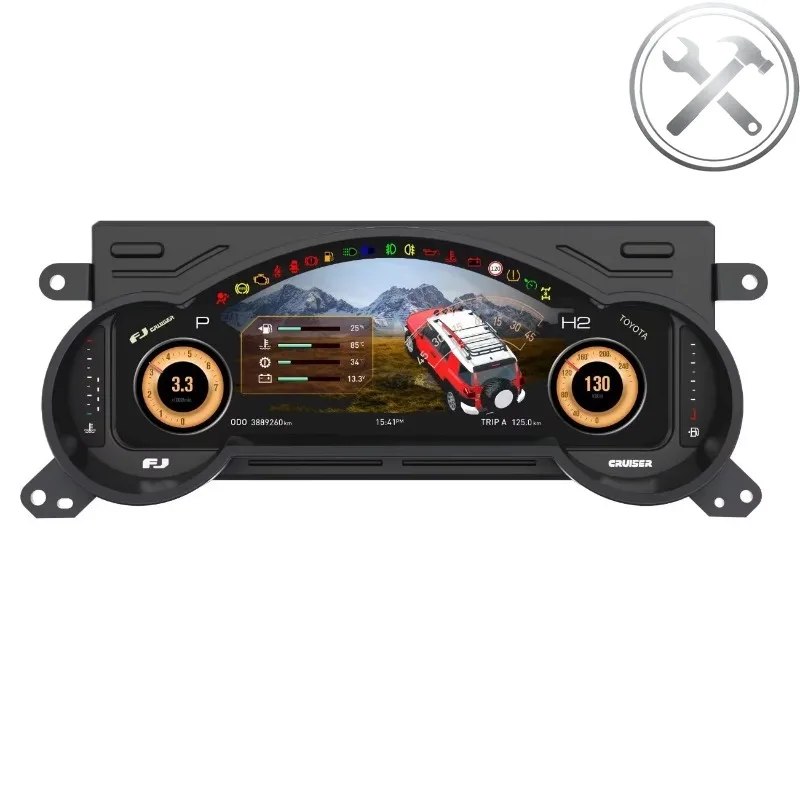 

12.3 Inch Multifunctional HD LCD Dashboard Instrument Panel New Digital Cluster Auto Parts for FJ Cruiser 2007-2022