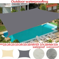 Outdoor Awnings Waterproof Sun Shade Sail Garden Canopi For Terrace Car Canvas Awning Rectangle Pool Sun-Shelter Sunshade Sail