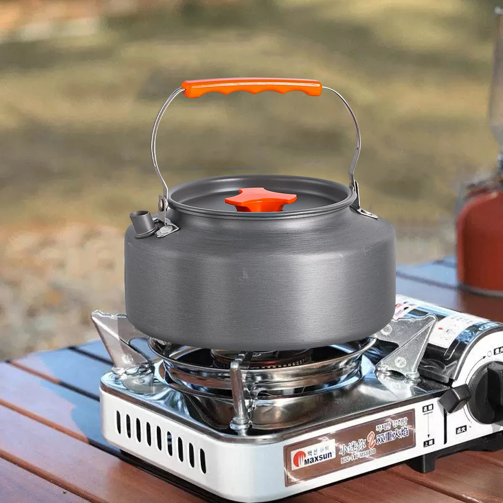 

1.6-litre Lightweight Aluminium Kettle Outdoor Coffee Teapot Camping Travel Cookware Hiking Picnic Dinnerware Supplies
