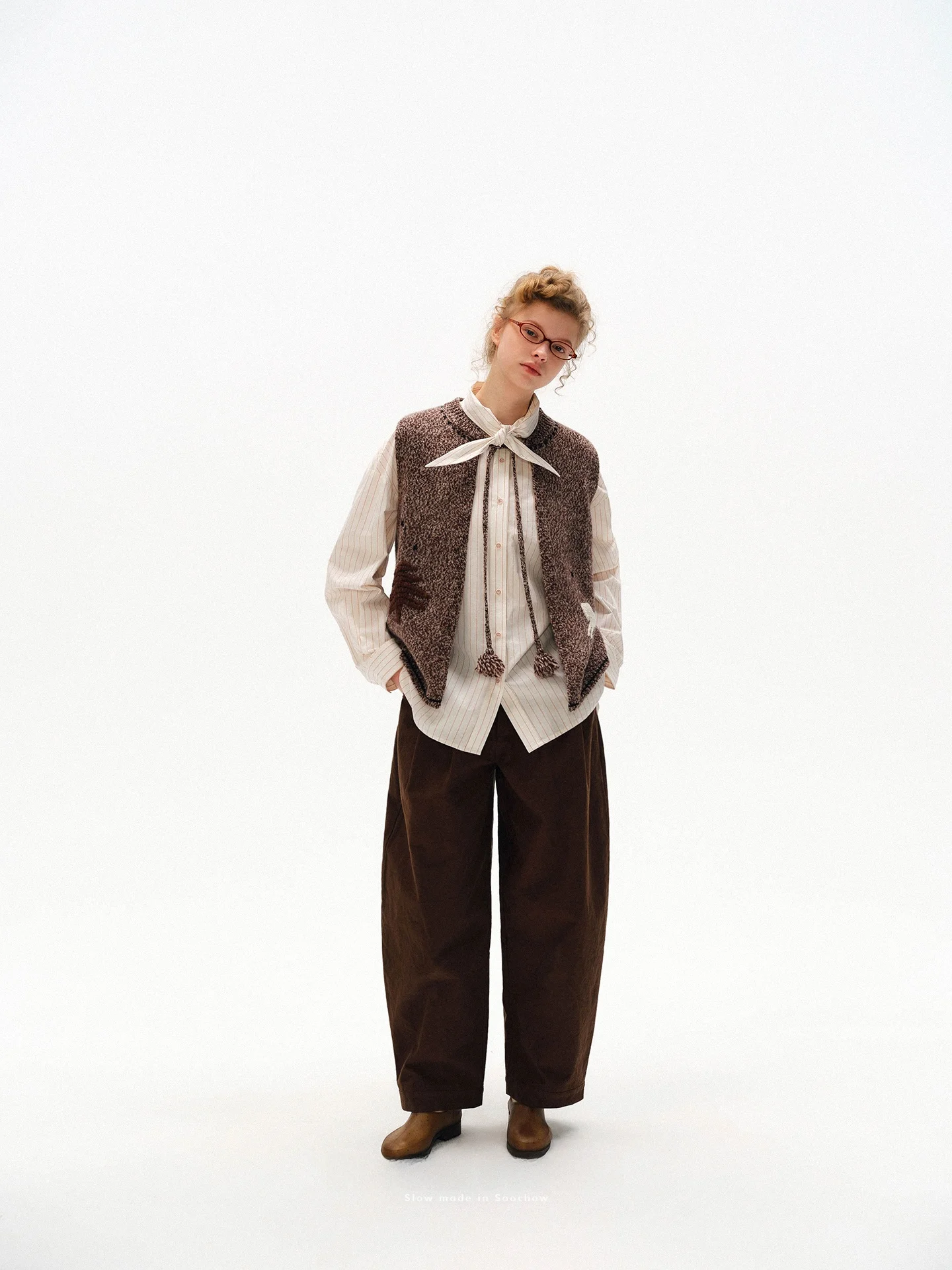 

Брюки PIGGIE PIGGIE в японском стиле, длинные, из шелка, хлопка и льна, немнущиеся, широкие, повседневные, с пуговицами на талии