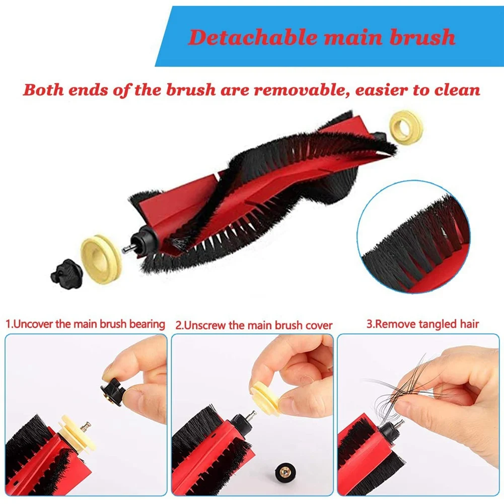 Kit d'accessoires pour aspirateur Xiaomi Roborock S5 Max, Dock Max, Dock Pure MaxV, S50, S51, S55, S60, S65, S5, pièces de rechange