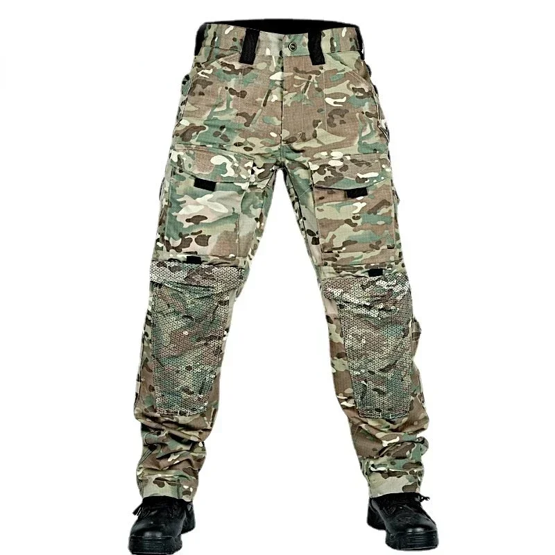 Imagem -03 - Caça Tactical Pants Homens Multi-bolsos Impermeável Durável Resistente ao Desgaste Respirável Operações ao ar Livre Treinamento Calças de Combate