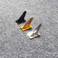 1 Pair CNC Aluminum Triangle Control Horn for RC Airplane F3A UAV, Hard Aircraft Rudder Arm Linkage, Model Servo Accessories
