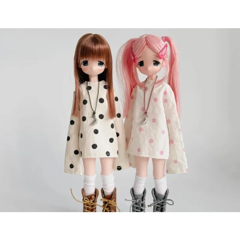 【Ohne Figur】Handgefertigte weibliche Puppenkleidung mit Spitzenbändern und Volantrock für Azone Ob22 Blythe Actionfigur-Modell – Detail 8