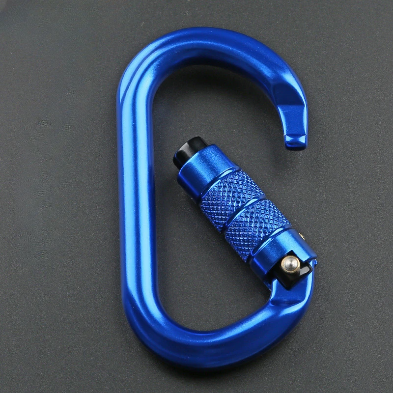O-type lock buckle Automatic Safety Master Carabiner Multicolor 5500lbs Crossing hook Climbing Rock Mountaineer Equipment image 5