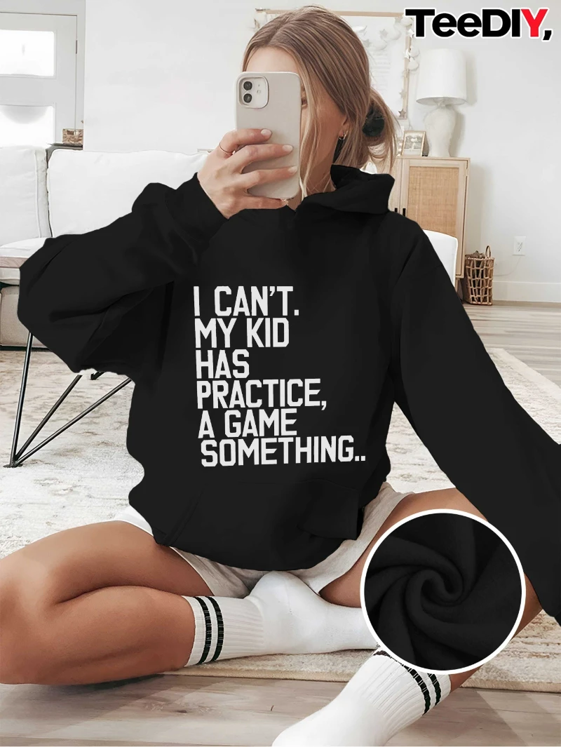 

2025 Autumn and Winter I Cant My Has Practice Women's Hoodies High-end Luxury Is for Both Men and Women Top Y2k