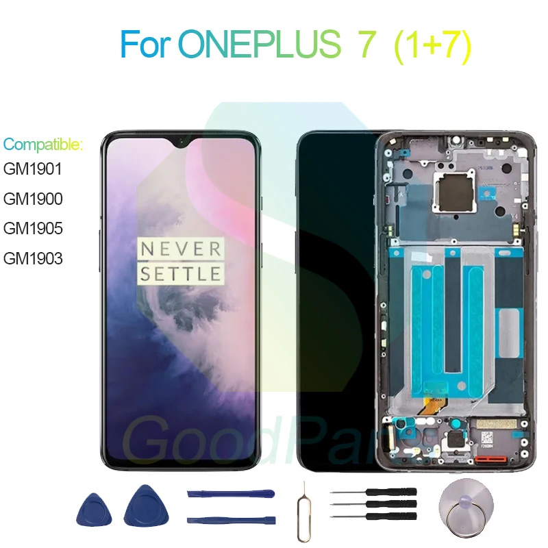 For ONEPLUS 7 Screen Display Replacement 2340*1080 GM1900, GM1905, GM1903 1+7 LCD Touch Digitizer