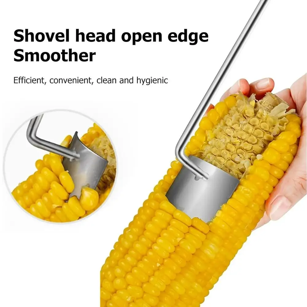 

Stainless Steel Corn Peeler Serrated Corn Stripper Peelers Cob Shaver Planer Thresher Cutter Kitchen Fruit Vegetable Gadget Tool