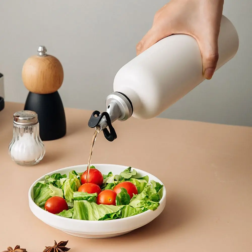 Reduce Oxidation Ceramic Olive Oil Dispenser Bottle Empty Large Capacity Opaque Oil Cruet Funnel Leak-proof Vinegar Container