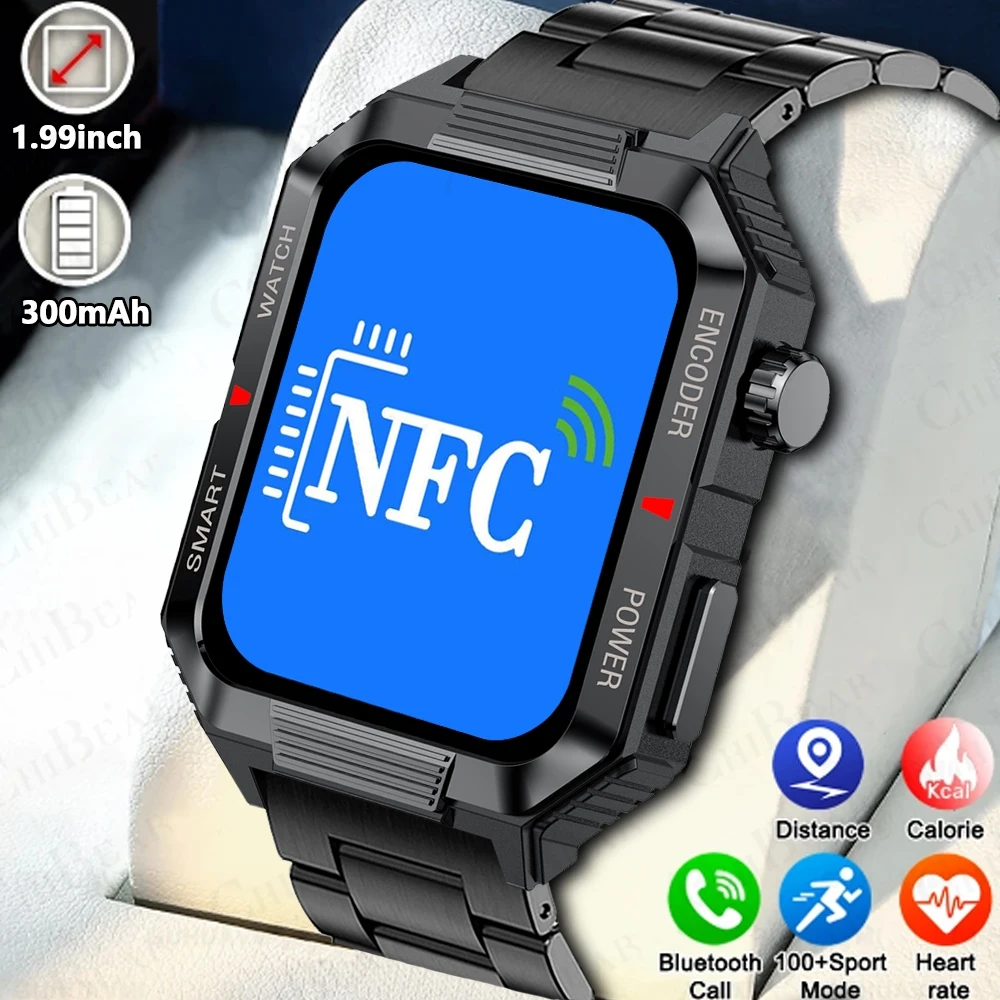 New NFC Smartwatch Men GPS Sports Fitness Health Monitoring ECG+PPG Waterproof Bluetooth Call Smart Watch For Xiaomi Huawei