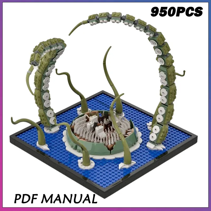 

950PCS Building Block Hot Movie Series Sea Monster DIY Model Creative Educational Creativity Gift Puzzle Toys
