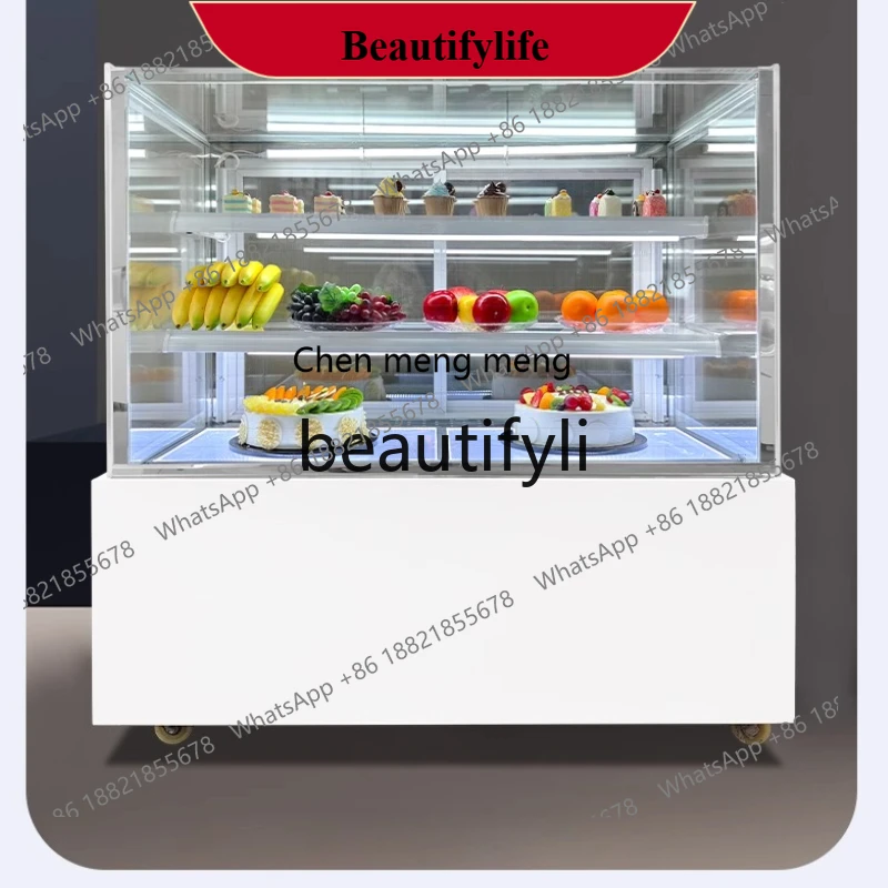 

AB02 Бескаркасный холодильный шкаф для торта и десерта Премиум-витрина Консервация фруктов Коммерческое использование с воздушным охлаждением