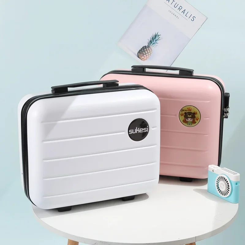 

Portable Box 4-Inch Ins Small Travel Suitcase Luggage Cute Cosmetic Bag 6-Inch Password Lock Storage Box New