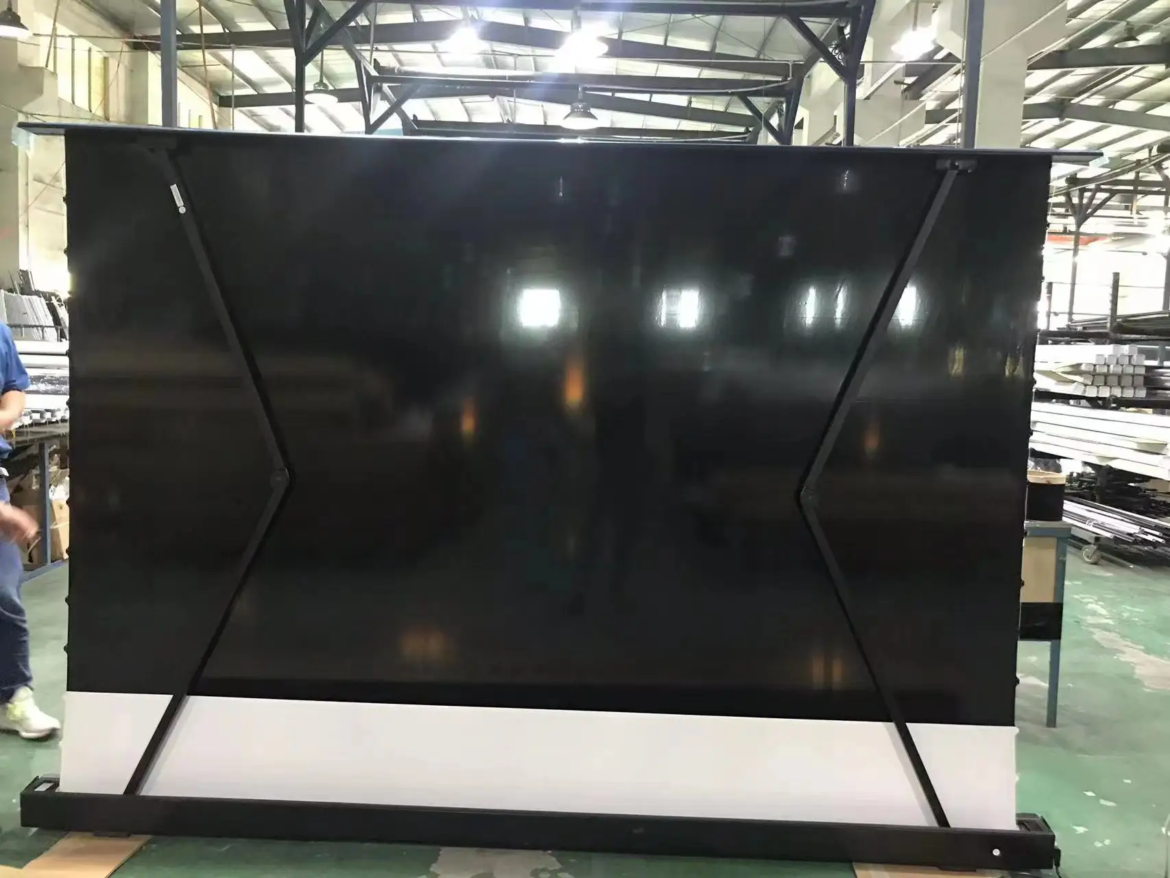 TELON SCREEN 100 ~120 Inch 16:9 UST Laser Projector Ultra Short Throw Movie Screen Motorized Floor Rising ALR ProjetionScreen