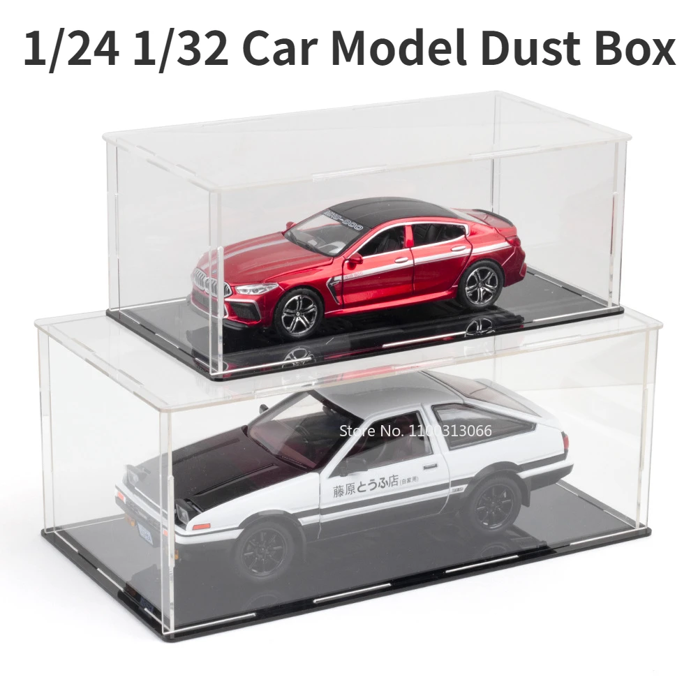 

1/24 1/32 Alloy Car Model Toys Storage Box Acrylic Transparent Dustproof Box Car Model Toy Display Box Collection Gifts Case