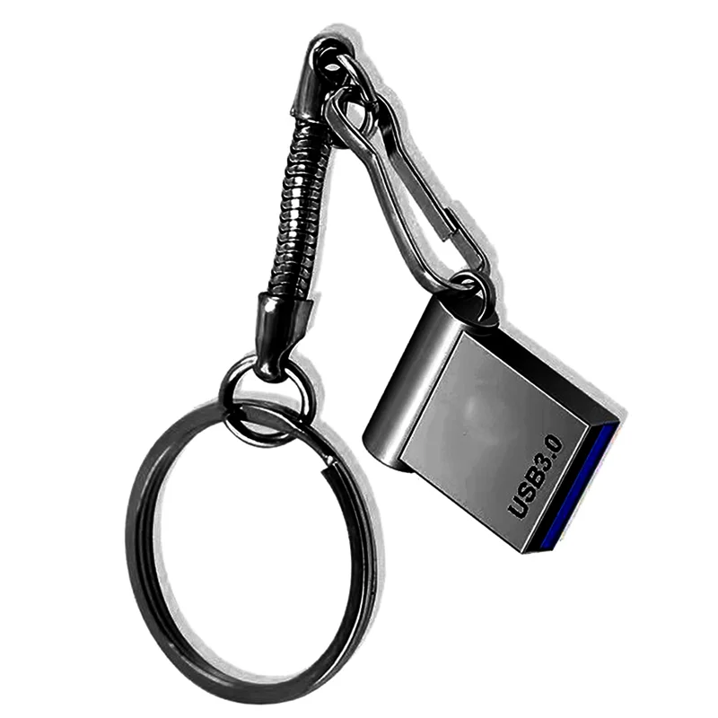 미니 차량용 U 디스크 메모리 스틱, USB 3.0 플래시 드라이브, 외부 저장 메모리, 휴대용 U 디스크, 블랙, 2TB