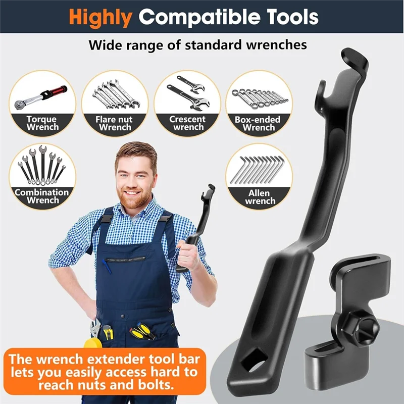 

A72U Wrench Extender Tool Wrench Extension Formaximum Leverage, For1/2 Inch Drive Breaker Bars