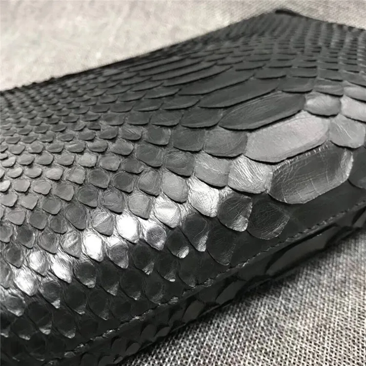 2022 New Desinger Luxury Python Skin Men\'s Handbag Fashion Genuine Leather Man Clutch Business Large Capacity Envelope Bag 45