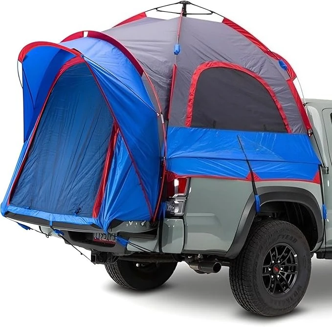 

EZ-UP Design - Truck Tent for Camping - Includes Rain FlyOversize Air Mesh & Porch Cover - Premium Truck Bed Camper