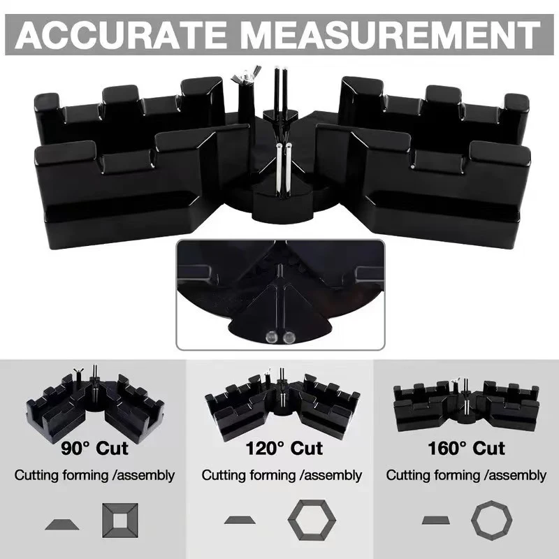 2-in-1 Bevel Angle Miter Frame for Precision Miter Cutting with Scale, Adjustable Woodworking Saw Guide Tool