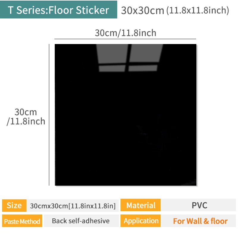 أسود/أبيض PVC الرخام ملصقات الحائط ذاتية اللصق سميكة بلاط ملصق الحمام أرضية مقاومة للماء ملصق المطبخ الديكور