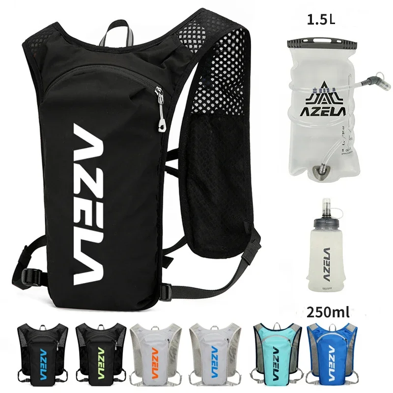 Outdoor Trail Running 5L Ultralight Backpack Hydration Jogging Vest Men Breathable Marathon Bicycle Bag Water Bottle 1.5L