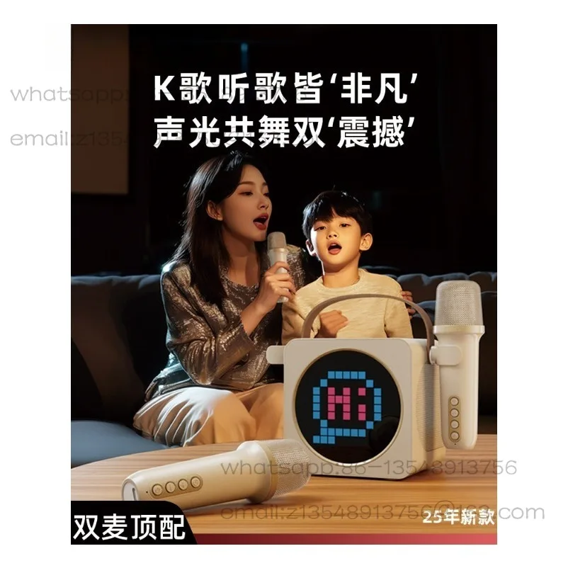 K-song Stereo Microphone Integrated Home Ktv Set Wireless Bluetooth Speaker Home Karaoke Singing