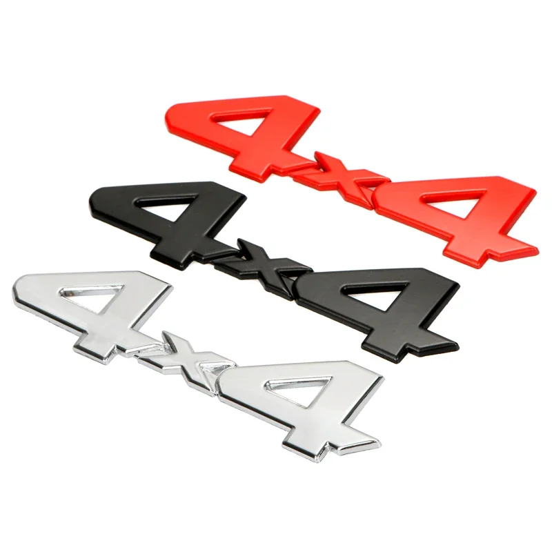 

Red/Black/Silver 3D 4x4 Metal Logo Car Sticker Emblem Badge Decal Deciration Accessories For Jeep Grand Cherokee Wrangler Ford