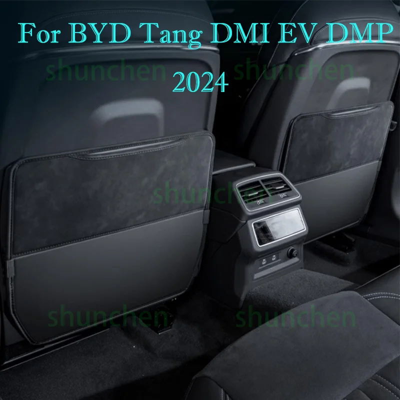 

Автомобильные чехлы для задних сидений для BYD Tang DMI EV DMP 2024, кожаные чехлы для задних сидений, грязеотталкивающие Чехлы, аксессуары для интерьера