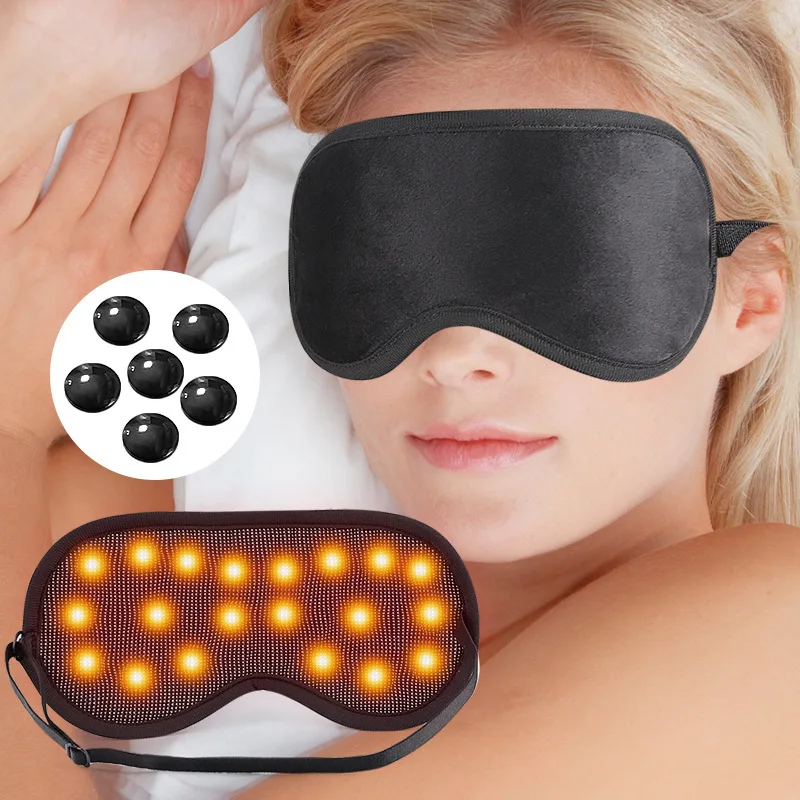 16/20 Magnet Sleep Eye Mask Breathable Blockout Light Eye Protection Mask Soft Non-fleece Magnetic Cloth Eye Cover Sleeping Care