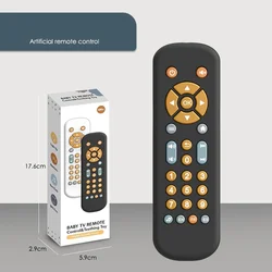 Infant Simulation TV Remote Control Toys with Music and Light Musical Baby Toy Sensory Remote Kid Baby Toys for 1 2 3 Year Old