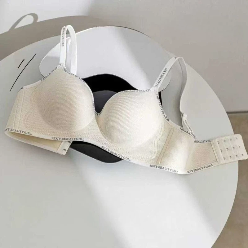 Sutiã Sem Costura Sem Armação Push Up Para Mulheres Respirável Macio Apertado Para Garotas Estudantes 5 Cores