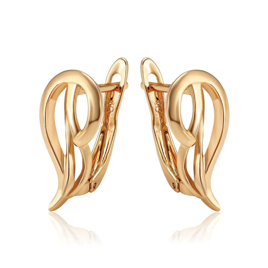 Clearance Sale Price --- Simple Hollow Hoop Earrings for Women Fashion Jewelry Gold Color