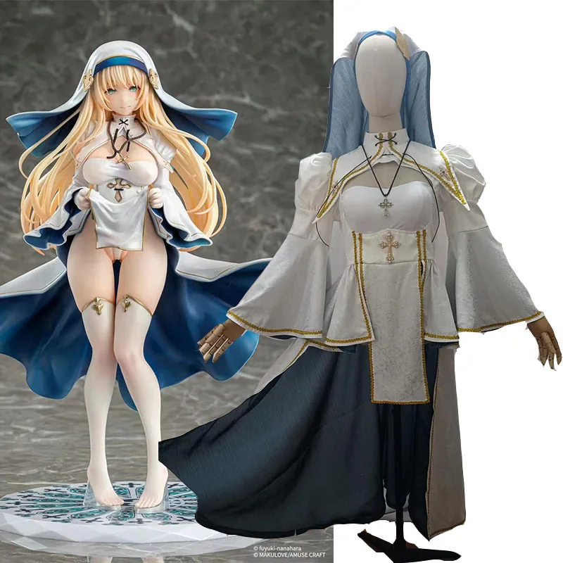 

Different color plate Original Character Charlotte Figure Sister Cosplay Nun Full Set For Maids Dress To Order For Parties