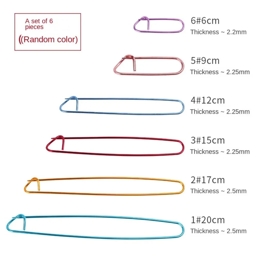 12 szt. Wygodne aluminiowe narzędzie tkackie do szydełkowania na drutach Duże znaczniki do przędzy Zestaw uchwytów do ściegów