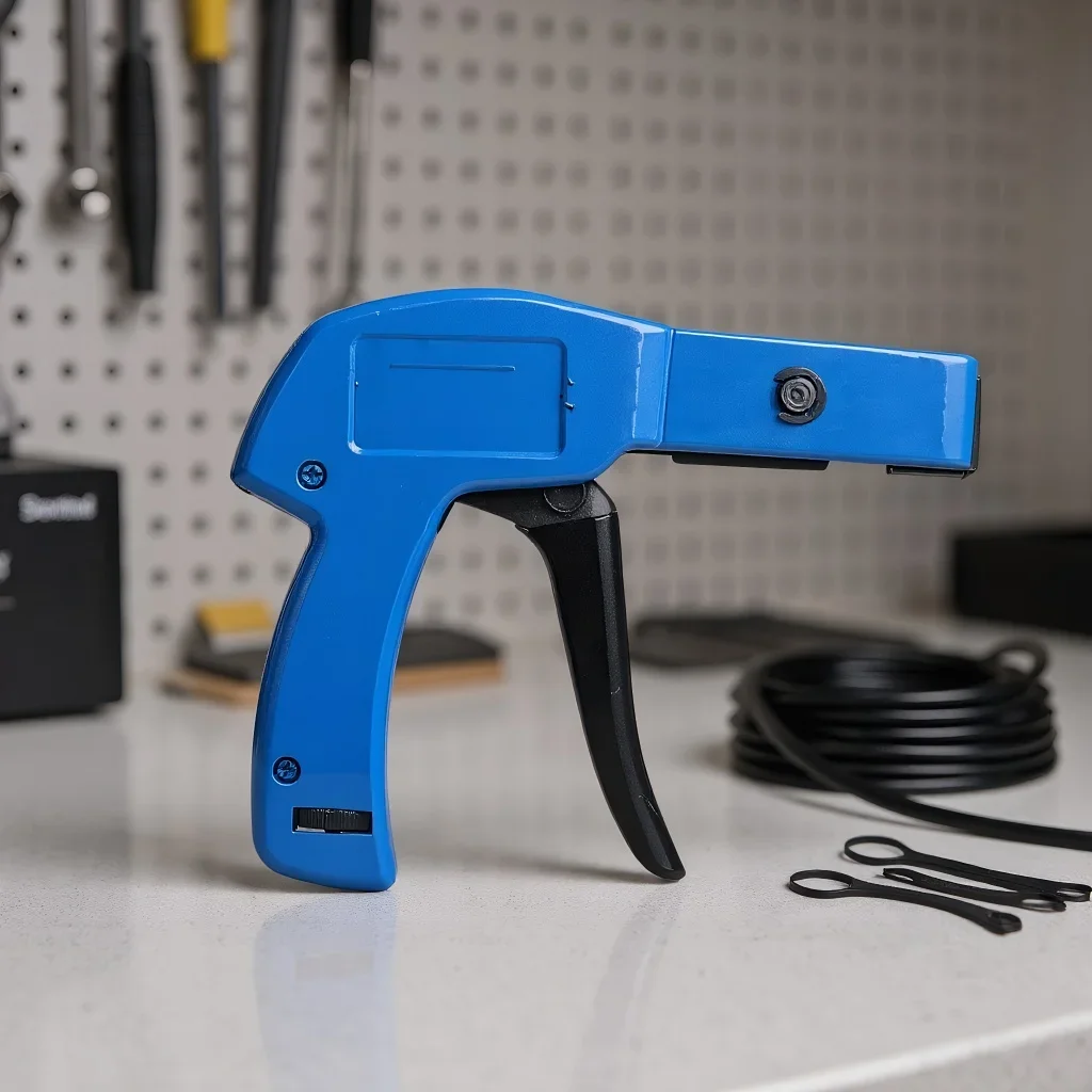 

Инструмент для крепления нейлоновых стяжек: Пистолет для кабельных стяжек из литой стали для стяжек диаметром 2,4-4,8 мм