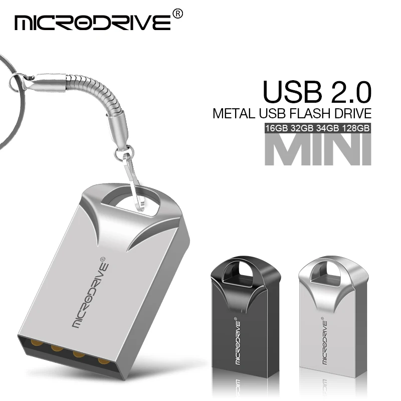 Mini USB 2.0 Flash Drive 128GB 64GB 32GB 16GB 8GB 4GB Pen Drive High Speed U Stick Memory Disk 32gb флешка Real Capacity For PC