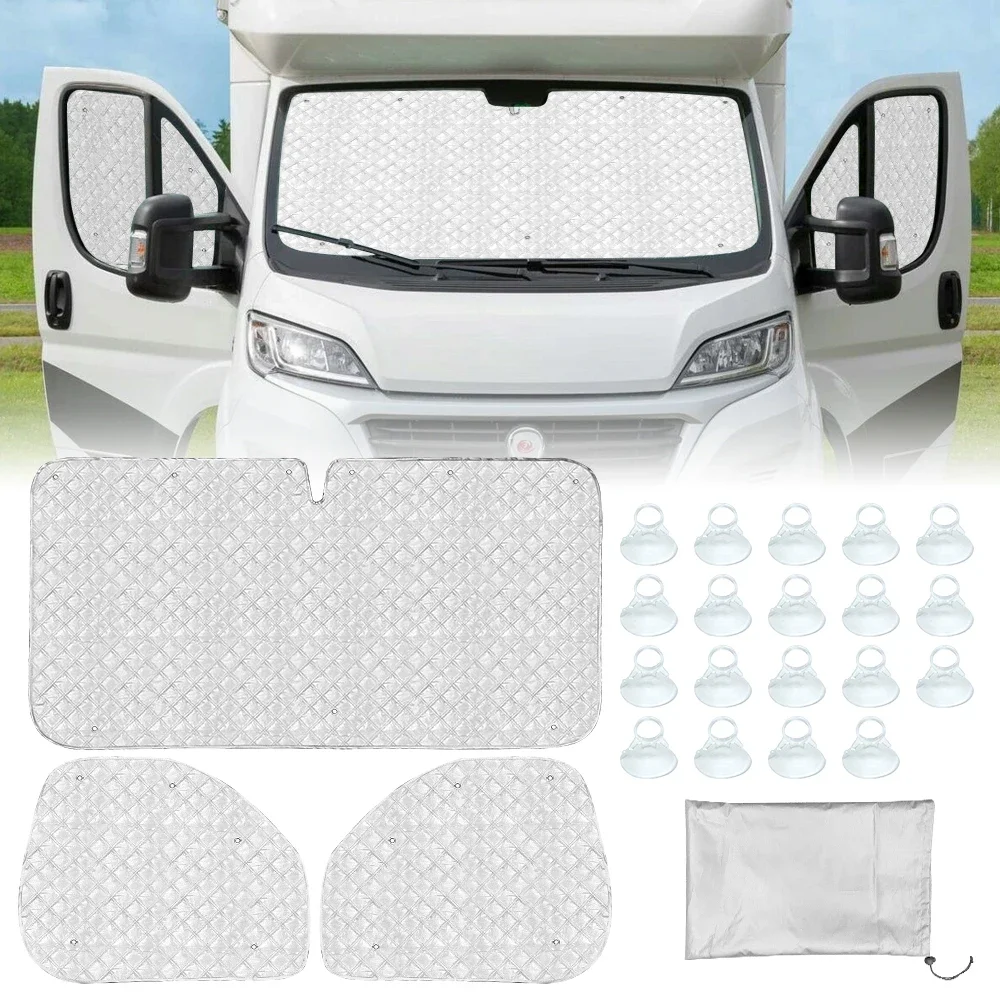 

Для Fiat Ducato Peugeot Boxer Citroen автомобильные термозащитные шторы комплект внутреннего лобового стекла солнцезащитные козырьки подъемное окно термостойкий автомобиль