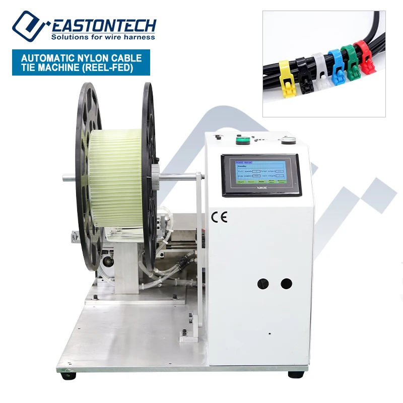 EW-23C Automatic Nylon Cable Ties Machine Zip Tying Equipment For Cable Manufacturing