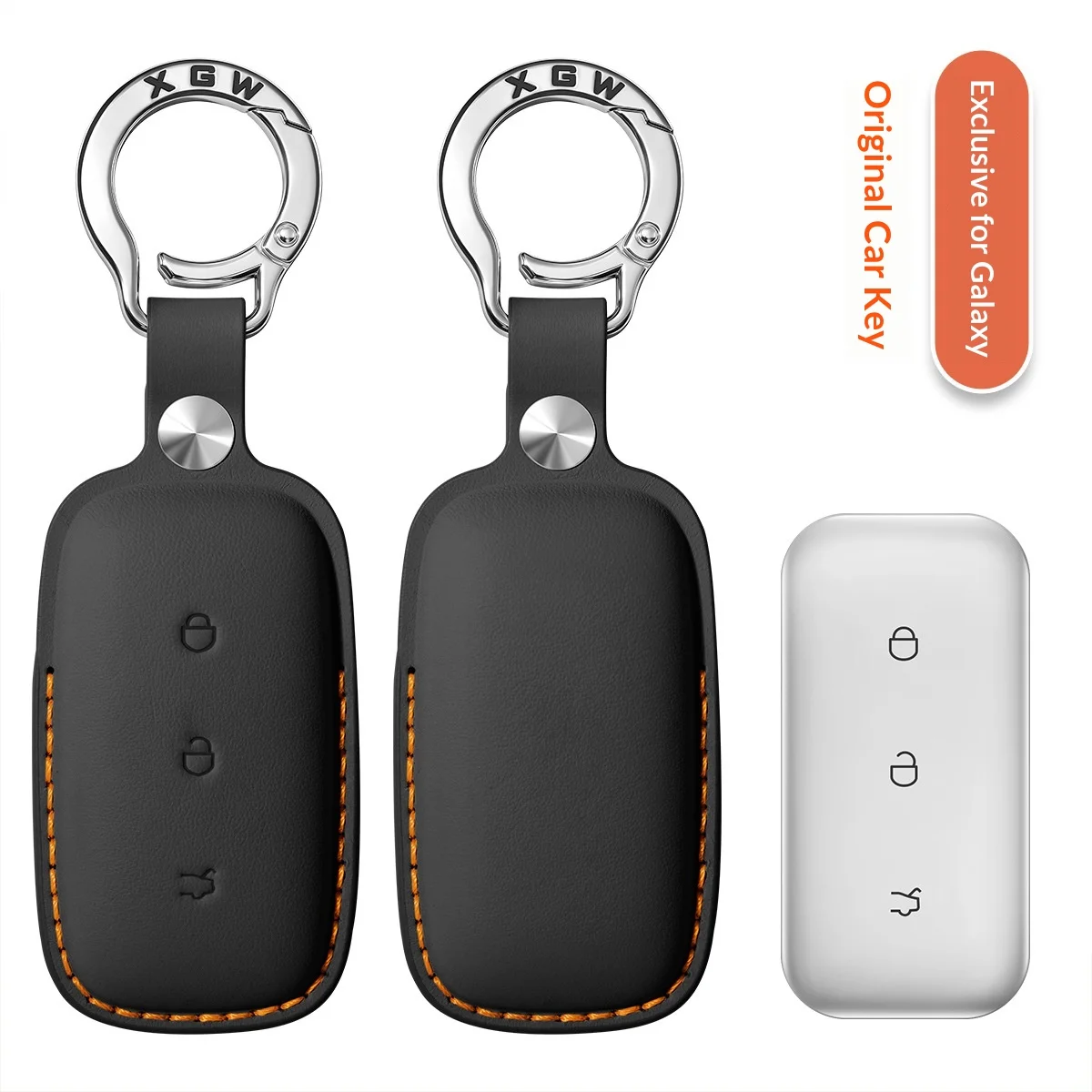 For Geely Galaxy M9 L7 L6 A7 E5 E8 Xingyao 8 Starship 7 genuine leather key cover protective shell buckle bag