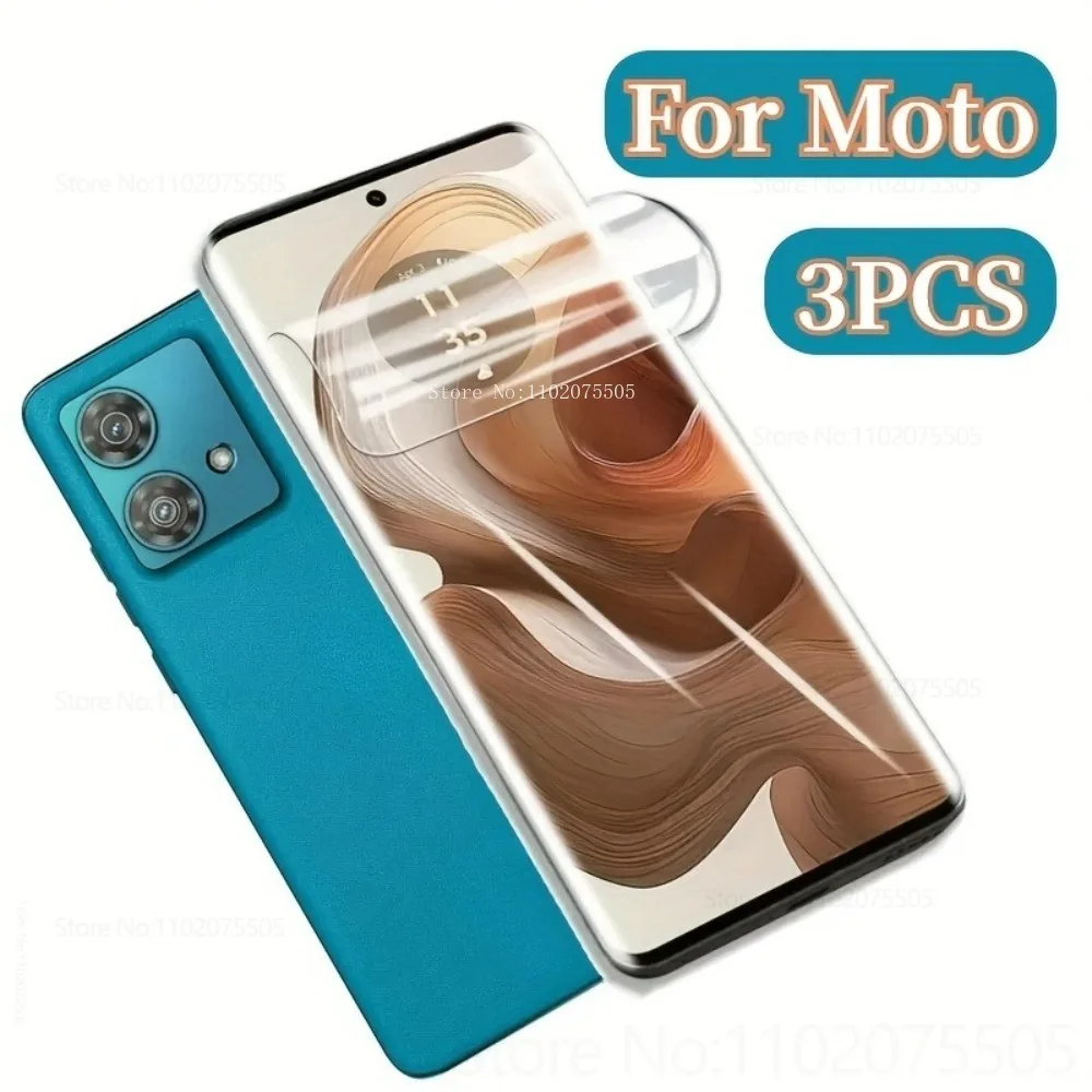 

3 шт. гидрогелевая пленка высокой четкости для Motorola Moto Edge 60 Pro 50 Ultra 60, защитная пленка для экрана 50 Neo 40 Pro 30 Fusion 60s