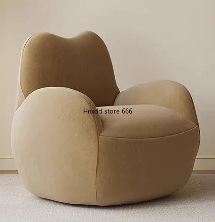 Cream Wind Sofa Chair Rotatable Single Leisure Chair